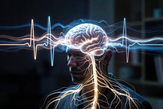 Decoding the mind: electrical impulses illuminate the brain and nervous system.