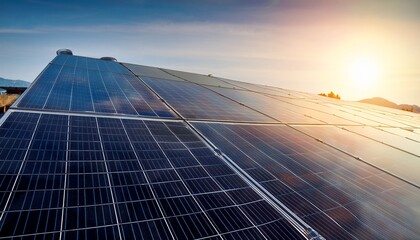 Detail Of A Photovoltaic Panel For Renewable Electric Production Eco Clean Sustainable Energy Concep