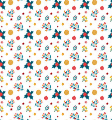 seamless pattern with flowers