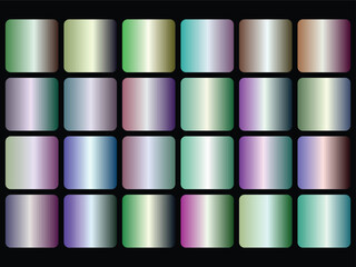 Colorful Gradient Squares on shape elements illustration