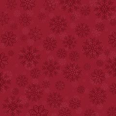 seamless pattern with snowflakes