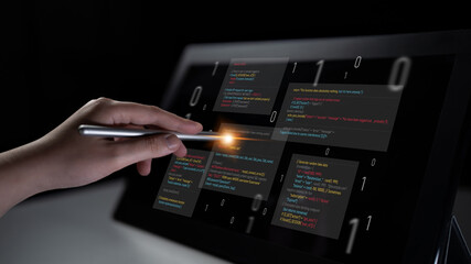 Unsecure and buggy programming code filled with errors and strange logic. Code contains insecure queries, broken validation, weird functions, and programming flaws for demonstration. Latch