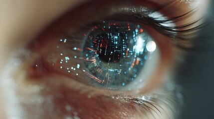 ai vision futuristic eye interface