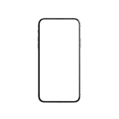 Smartphone frame isolated on transparent background