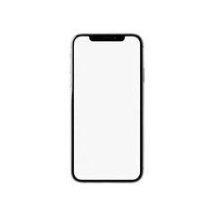 Smartphone mockup isolated on transparent background