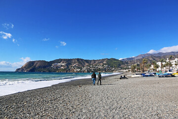 	
La Herradura beach in Andalucia, Spain	