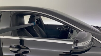 Professional 360 car interior photography in dealership studio modern camera captures vehicle cabin for online sale automotive technology precision workflow business