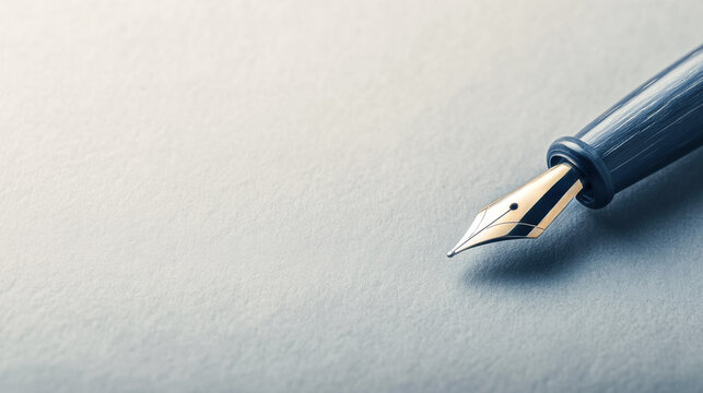 Luxury Fountain Pen on Paper