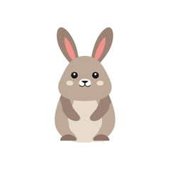 Obraz premium Adorable Cartoon Bunny Illustration Cute Easter Design