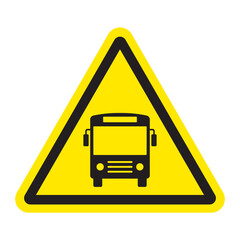 Bus Heavy Vehicle Warning Sign