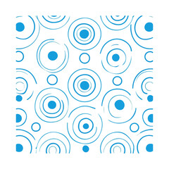 Fototapeta premium Geometric Blue Circle Pattern for Modern Design Projects