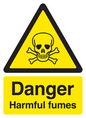 Harmful Fumes Warning Sign