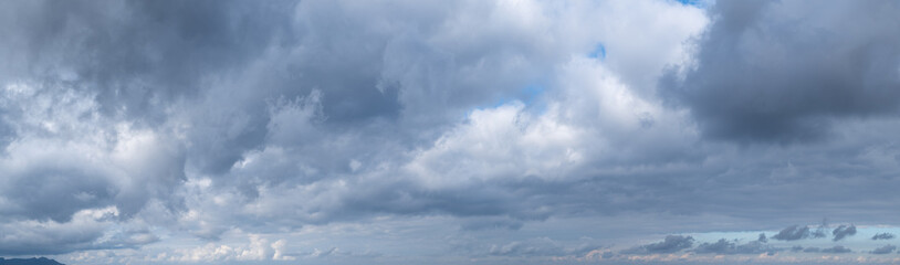 Dramatic Storm Clouds Filling the Sky Panorama