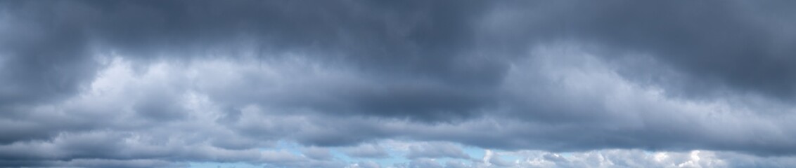 Dramatic Storm Clouds Filling the Sky Panorama