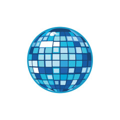 Obraz premium Modern Disco Ball Icon for Party and Celebration Design