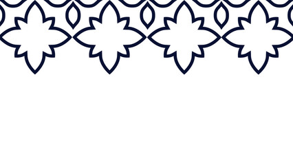 Vector. Web banner, poster, cover, splash screen, social media with place to place your text. Perforated flowers seamless patterns Papel Picado pattern on a color background. Hispanic Heritage Month.