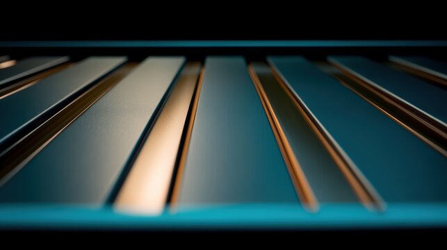 Matte Graphite Storage Tray Texture with Teal Highlight Line