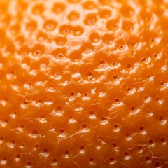 Extreme close-up macro shot of the vibrant orange peel texture, showing detailed pores and natural surface imperfections.