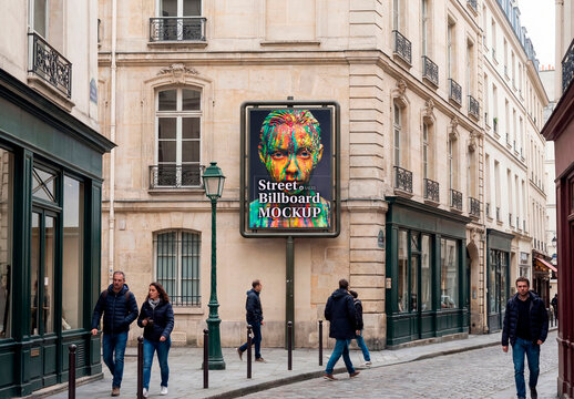 Paris Street Poster Mockup