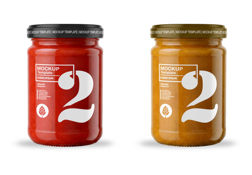 Tomato sauce glass jar