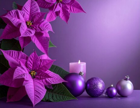 Purple Christmas Balls
