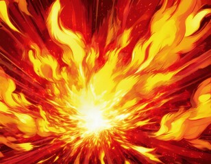 flames fiery burst explosion flash comic animation boom burn inferno heat blast warm effect fire