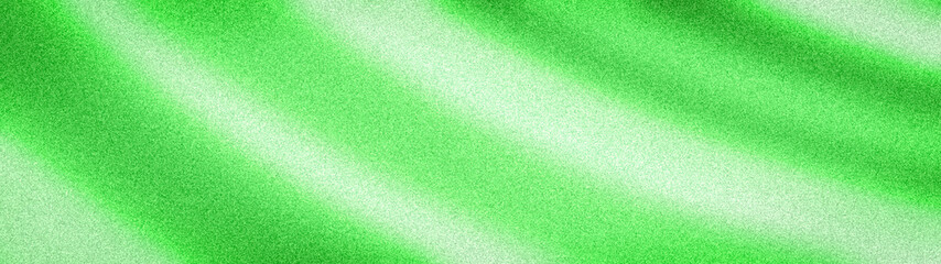 Obraz premium Abstract grainy background with fresh lime green and white wavy gradients. High-quality 4K wide banner with blurred noise texture for modern and eco-friendly designs