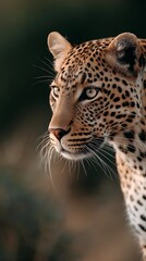 Obraz premium A leopard is staring