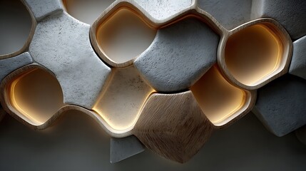 Luxury black and gold hexagon wall texture high resolution picture