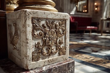 Luxury flower art wall design high resolution picture