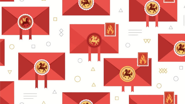Envelopes with Red Seal