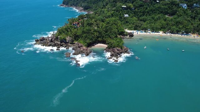 A summer day in Ubatuba, southeast of Brazil