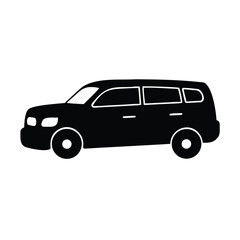 Fototapeta premium Automotive Vehicle Icon Design, Modern Transport Solution, Car Silhouette