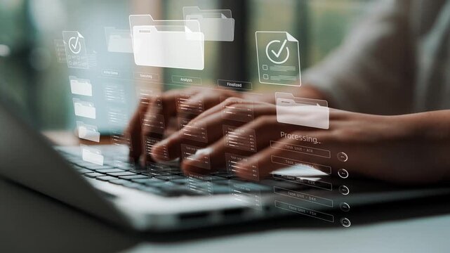 Project management system showing workflow stages, task progress, and review status. Task progress tracks completion, task progress improves workflow, and task progress ensures visibility. Marrow