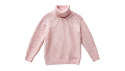 pink turtleneck sweater