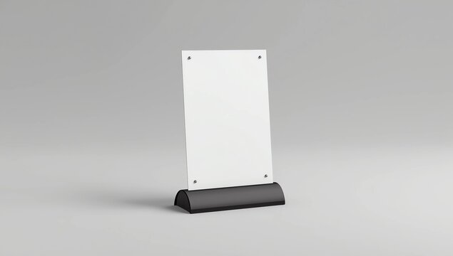 ACM board advertising outdoor footpath sign and wobbler. 3d render illustration