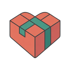 Fototapeta premium Gift box with green ribbon isolated on white background