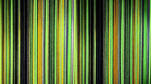 Malfunctioning Electronic Device or computer monitor with vertical lines. Flickering video of bad broken TV LCD Screen display. Abstract technology background.