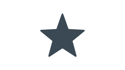 Obraz premium Black Five Pointed Star Icon.