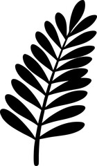 Fototapeta premium Tropical Leaves Silhouette Botanical Design