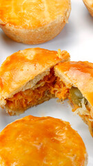 Empada Brazilian snack. pie with chicken