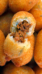 Meat-filled dumpling, Brazilian snack