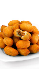 Meat-filled dumpling, Brazilian snack