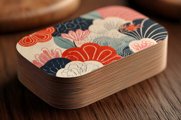 rounded business card mockup