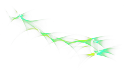 Abstract Light Effect with Glowing Particles on Transparent Background