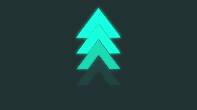 arrow icon swipe up animation black background. UP Directional Arrow Loop Animation.