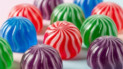 Colorful Swirled Candies