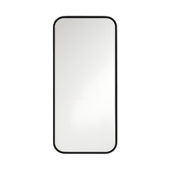 Minimal Rounded Rectangle Wall Mirror Isolated