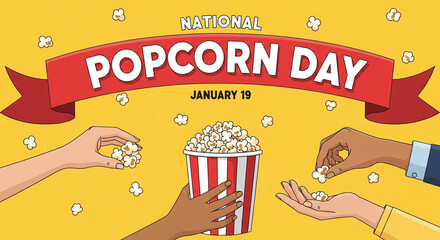 Celebrate National Popcorn Day with friends and family on January 19