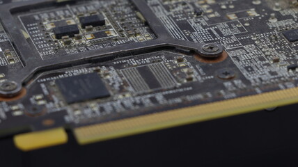 Chips in an old video card. Computer Repair.